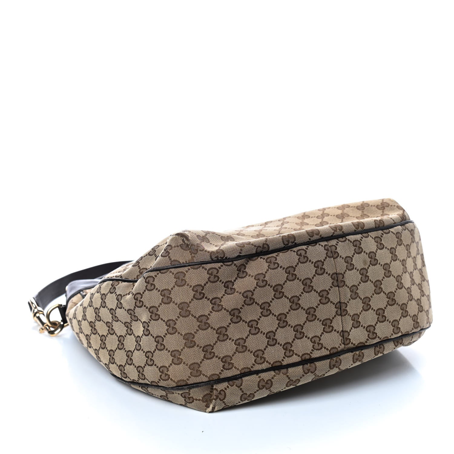 Gucci Monogram Web Medium Dressage Hobo Dark Brown 4 of 13