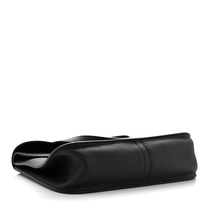 Hermes Taurillon Clemence Halzan 25 Black 4 of 13