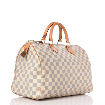 Louis Vuitton Damier Azur Speedy 35 3 of 9