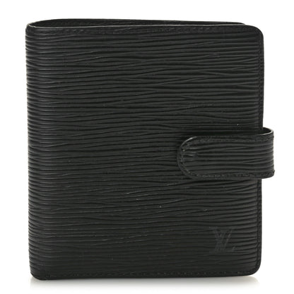 Louis Vuitton Epi Porte-Billets Compact Wallet Black 1 of 8