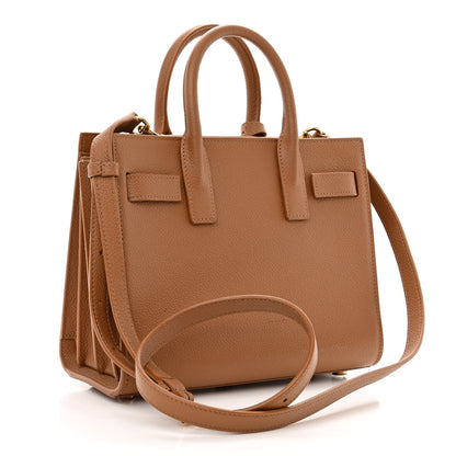 Saint Laurent Grained Calfskin Nano Sac De Jour Cinnamon 3 of 12