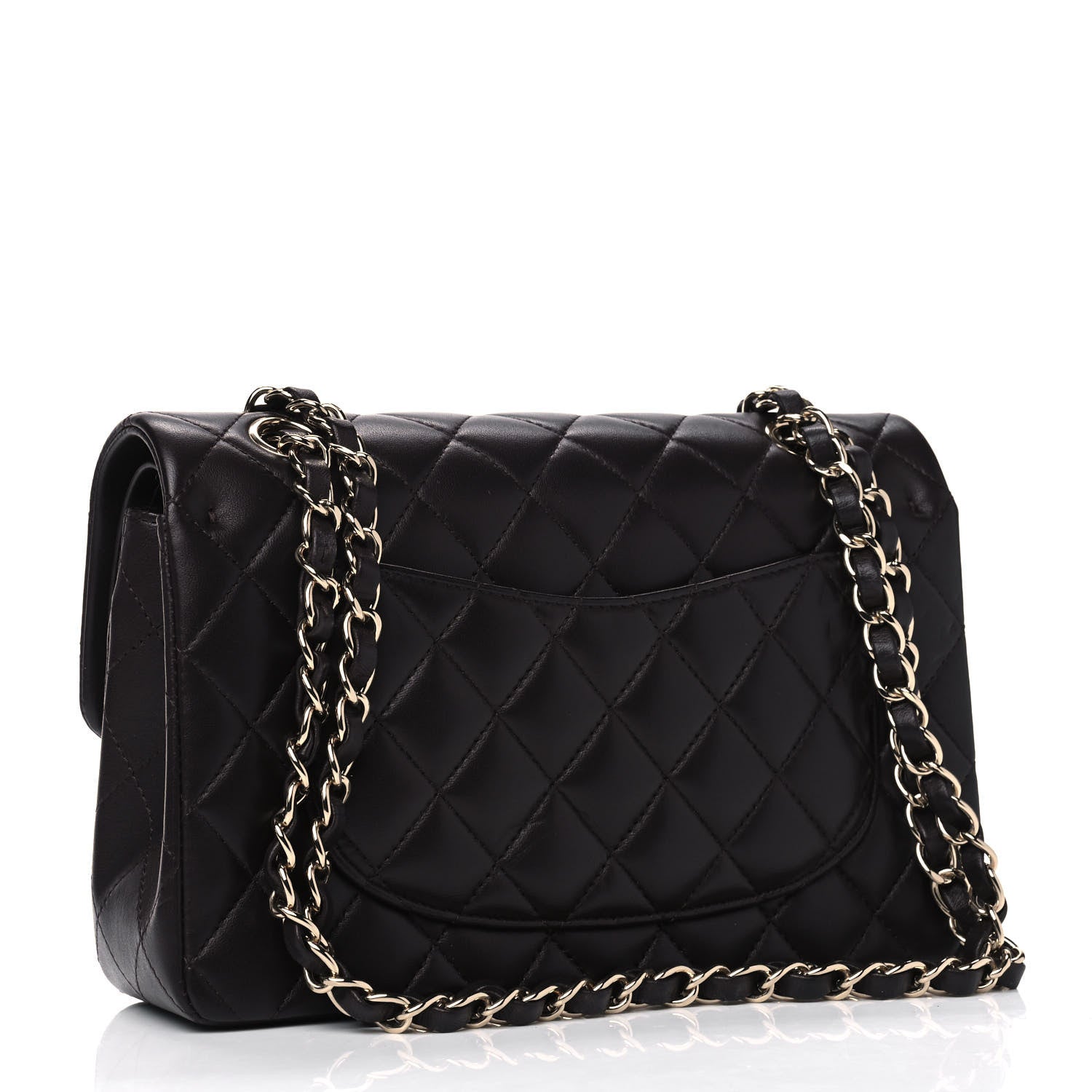 Chanel Lambskin Quilted Small Double Flap Dark Brown 2 of 4