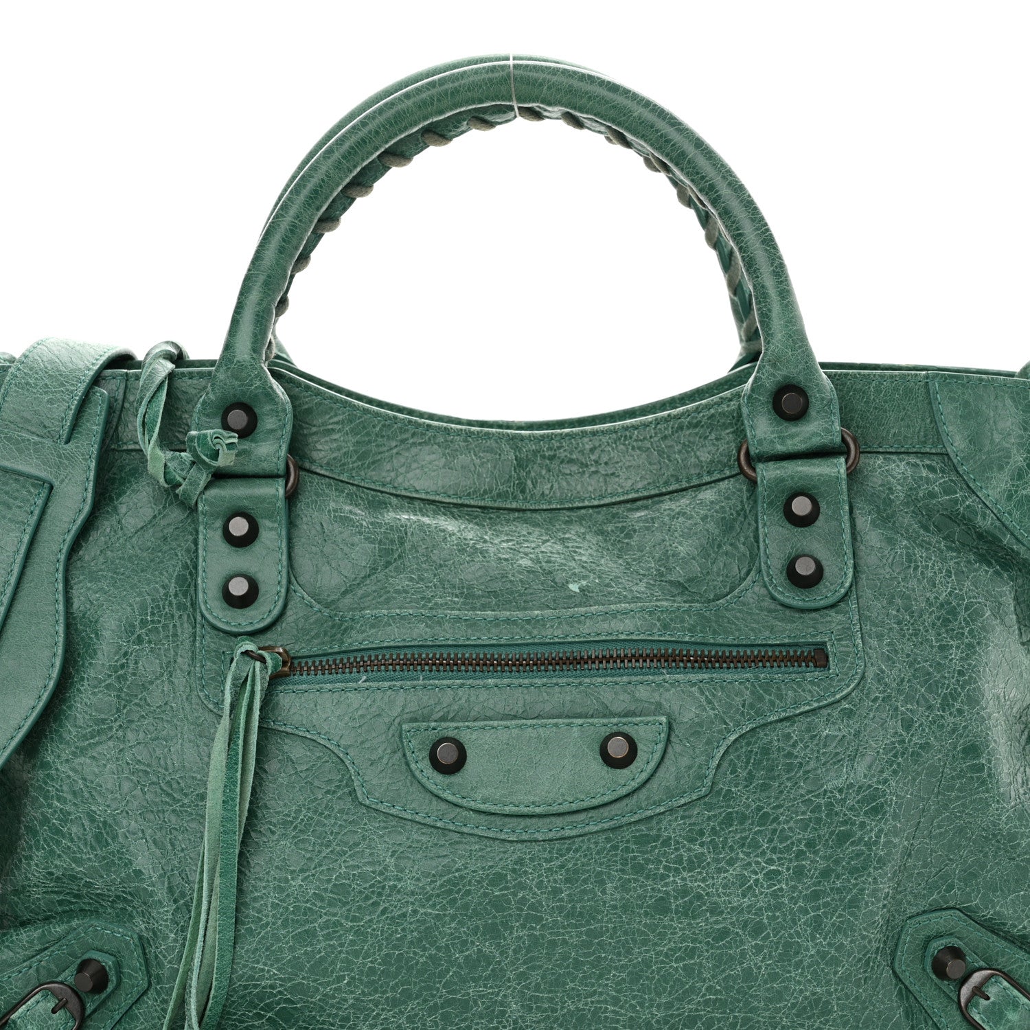 Balenciaga Agneau Classic Hardware City Vert Sauge 9 of 15