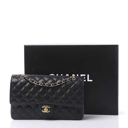 Chanel Caviar Quilted Medium Double Flap Black 10 of 10