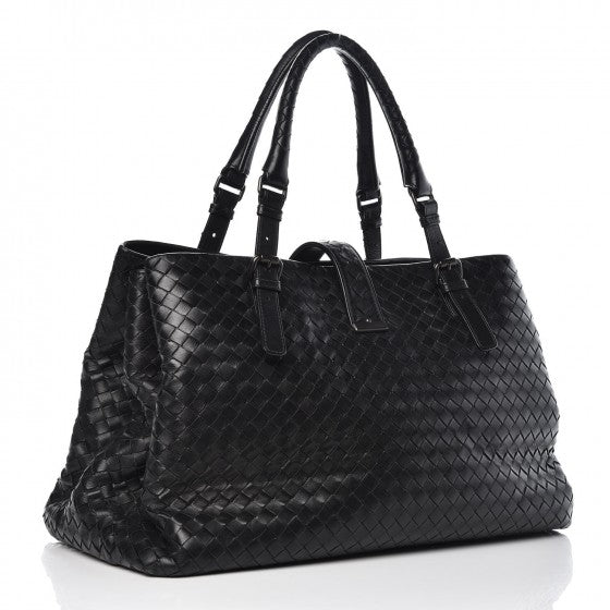 Bottega Veneta Nappa Intrecciato Medium Roma Tote Black 2 of 10