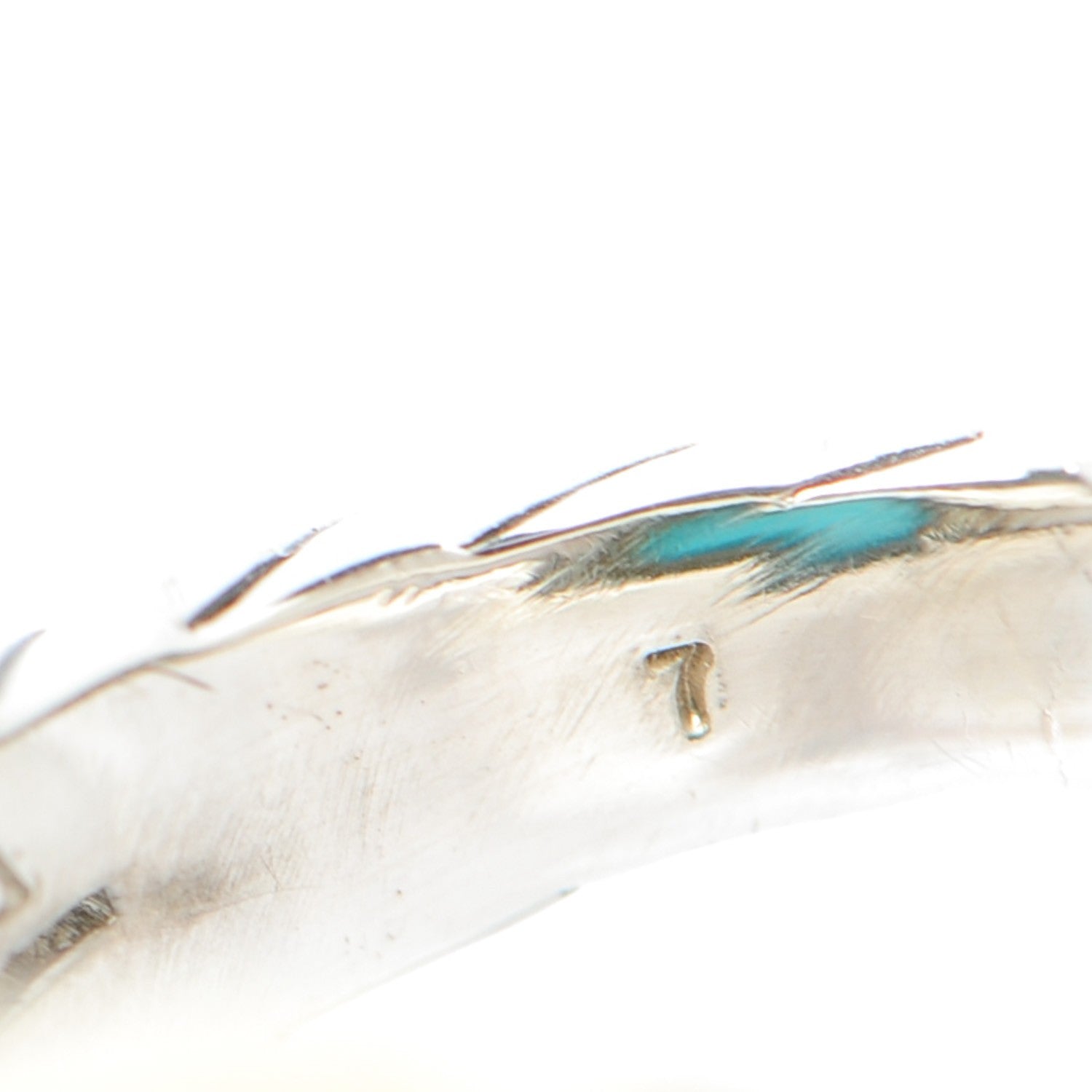 David Yurman Sterling Silver 18K Yellow Gold Turquoise 12mm Signature Oval Ring 49 5 6 of 7