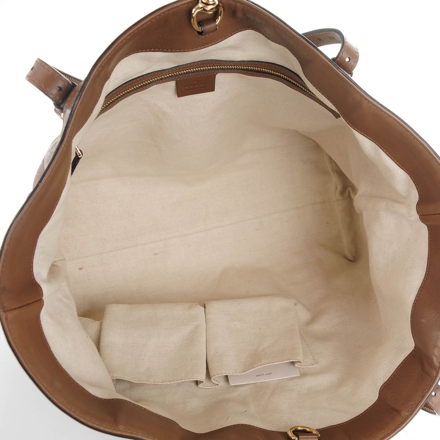 Microguccissima Medium Nice Tote Brown
