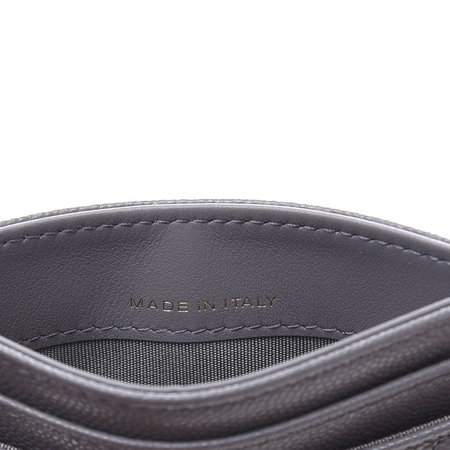 Chanel Caviar Quilted French New Wave Card Holder Grey 9 of 10