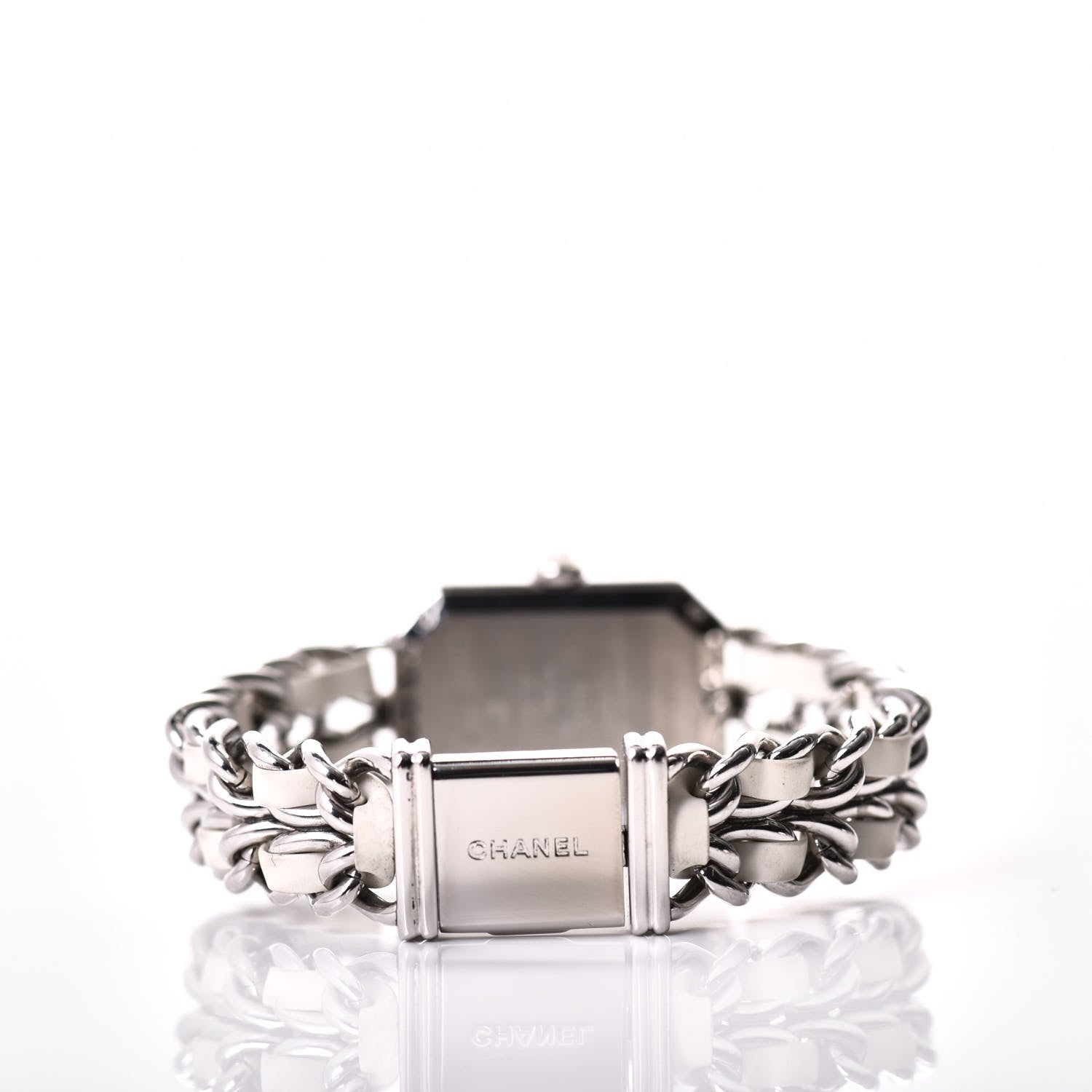 Chanel Stainless Steel Lambskin Mother of Pearl 20mm Chain Premiere Quartz Watch White M 3 of 7