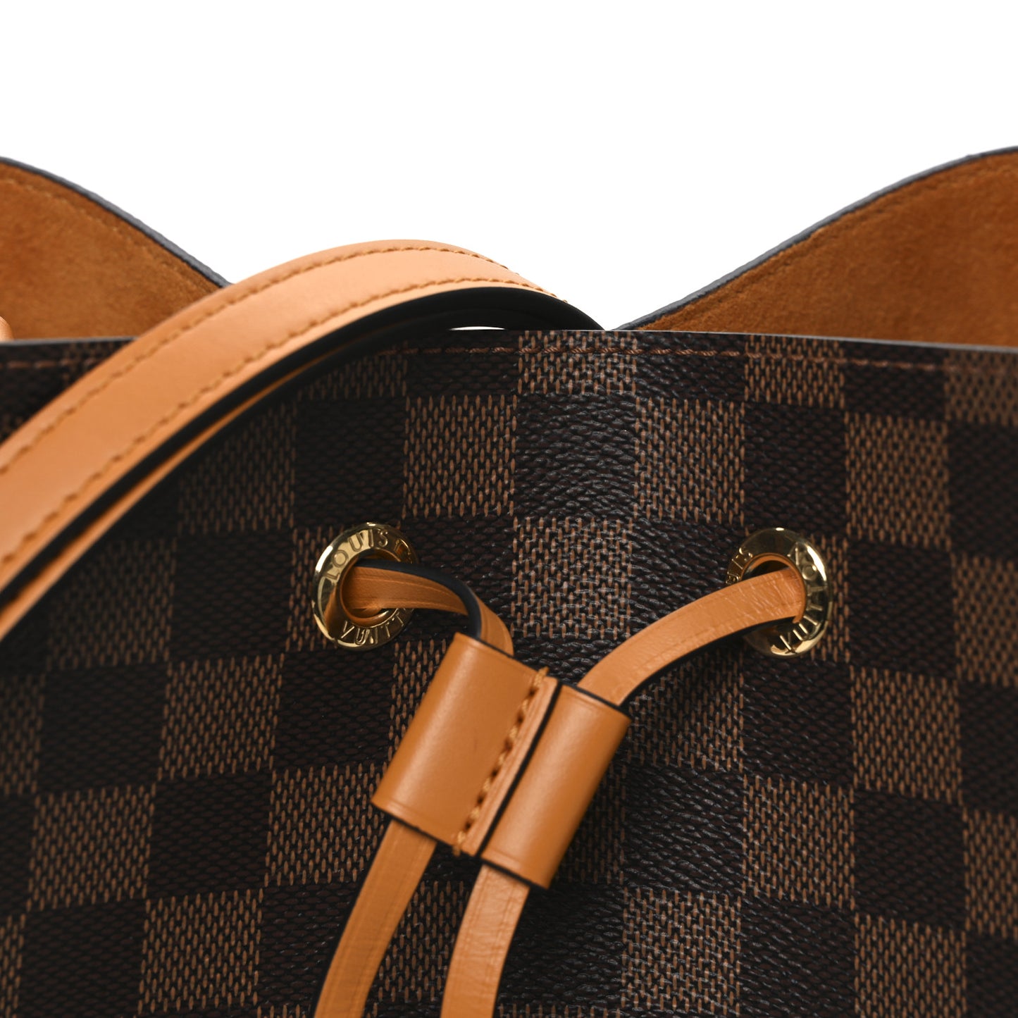 Damier Ebene Neonoe MM Safran