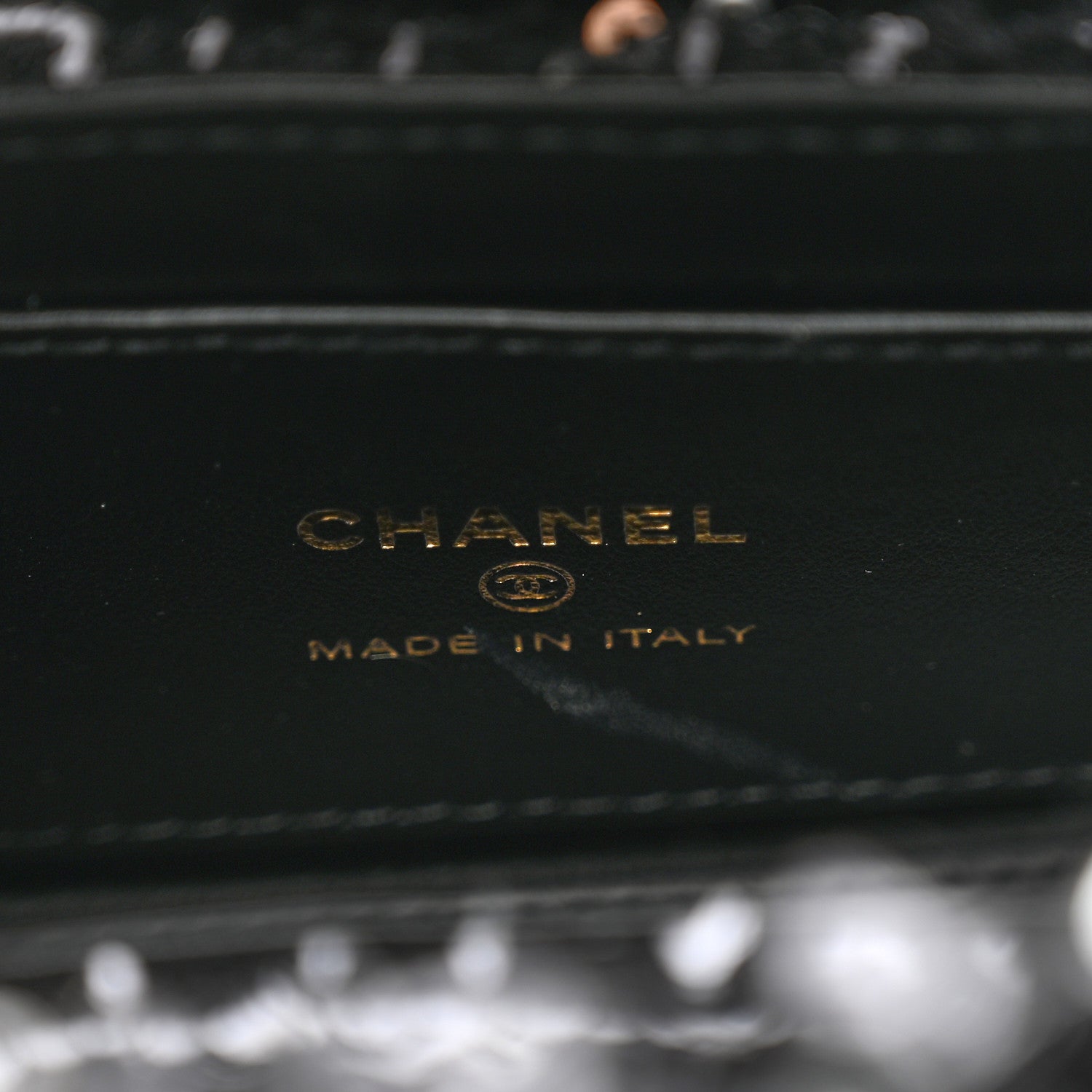 Chanel Tweed Quilted Mini Nano Kelly Shopper Black White 7 of 11