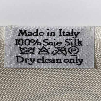 Christian Dior Silk ABCDior Mitzah "A" Scarf Off White Off White 3 of 4