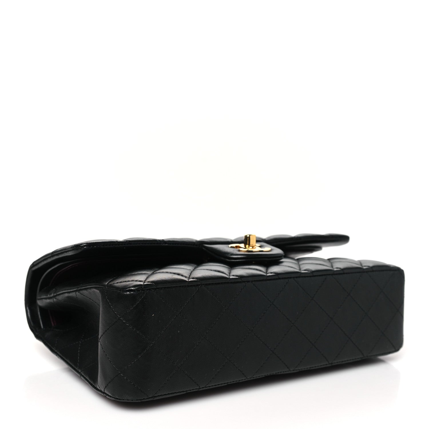 Chanel Lambskin Quilted Medium Double Flap Black 4 of 11