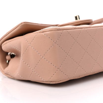 Chanel Lambskin Quilted Mini Rectangular Flap Beige 8 of 11