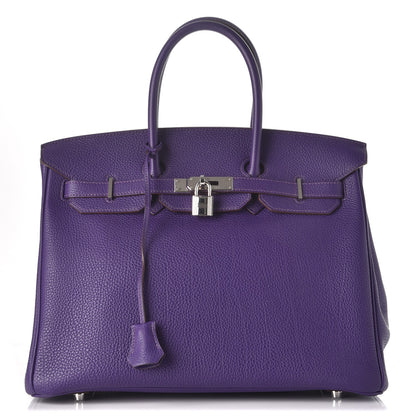 Hermes Togo Birkin 35 Iris 1 of 26