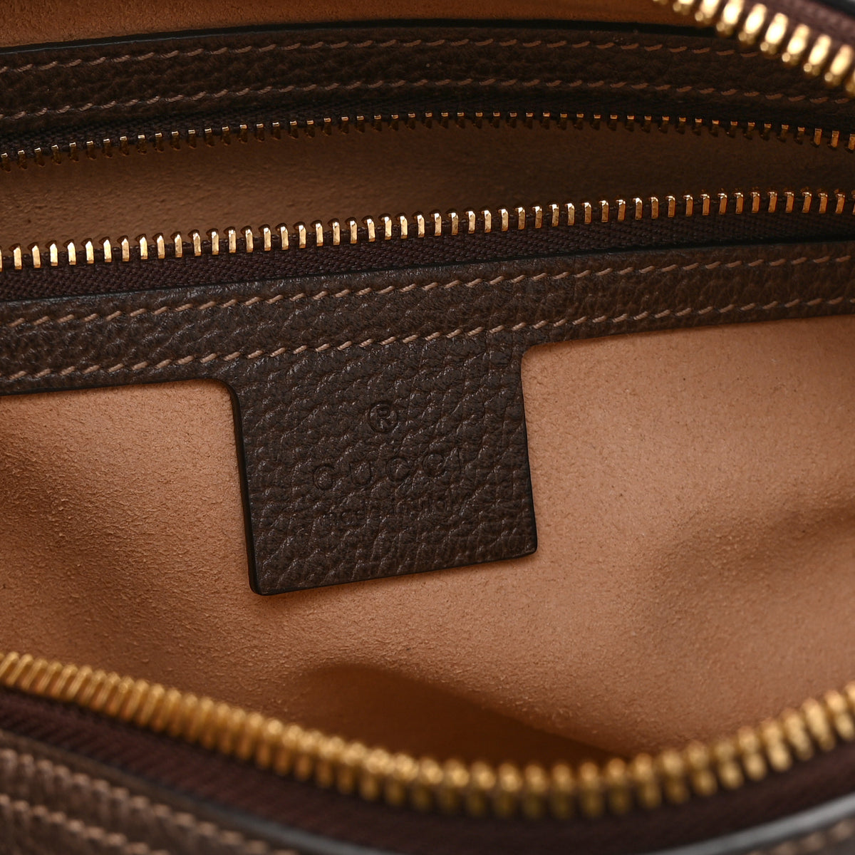 Gucci GG Supreme Monogram Web Small Ophidia Shoulder Bag Brown 6 of 11