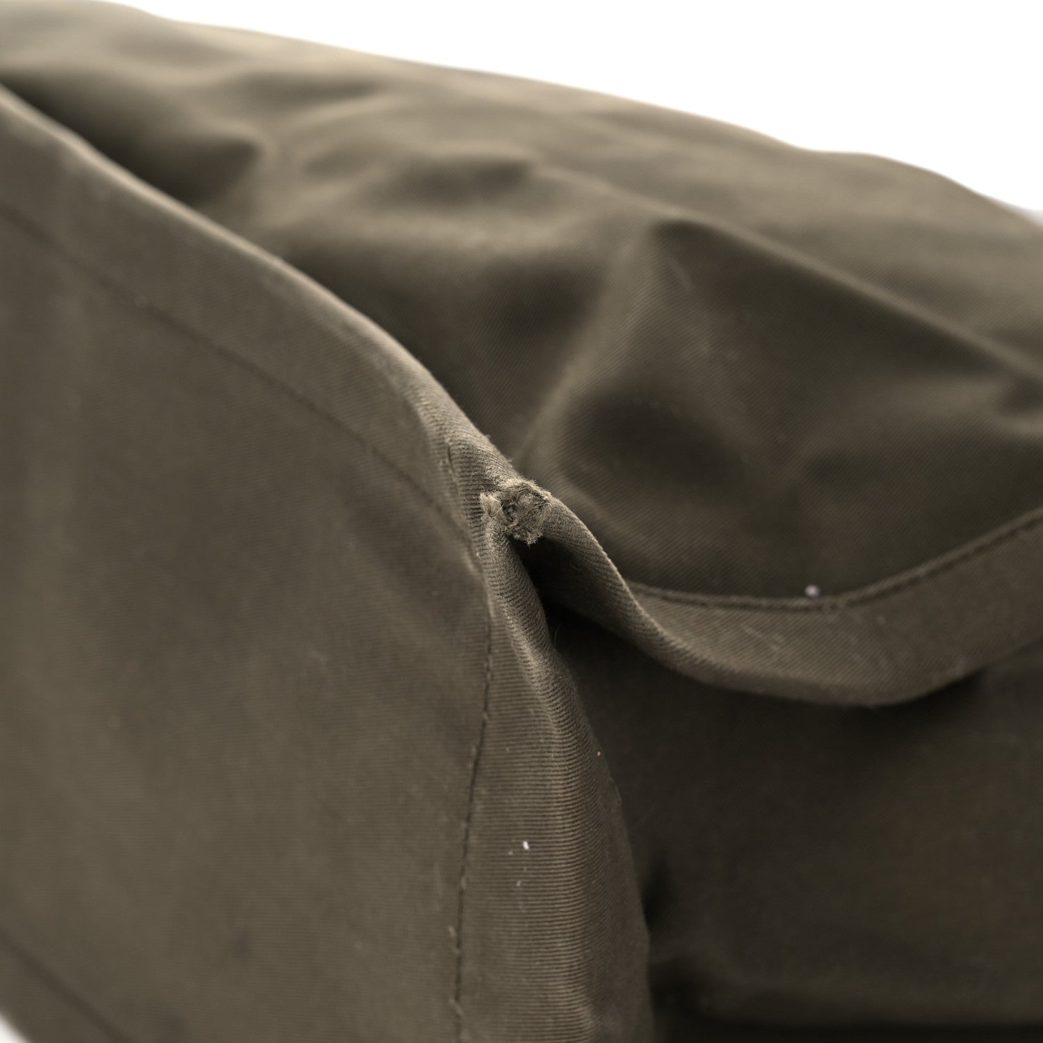 Saint Laurent Linen Calfskin Rive Gauche Tote Khaki 11 of 30