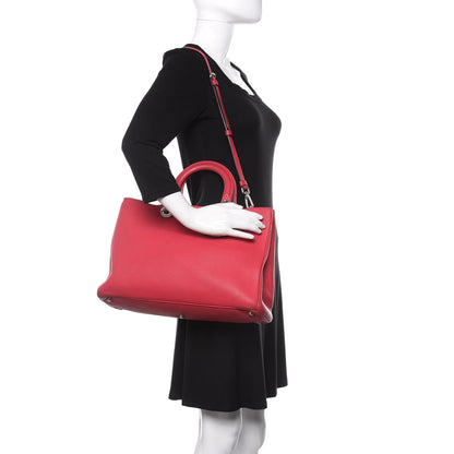 Christian Dior Bullcalf Large Diorissimo Fuchsia 2 of 15