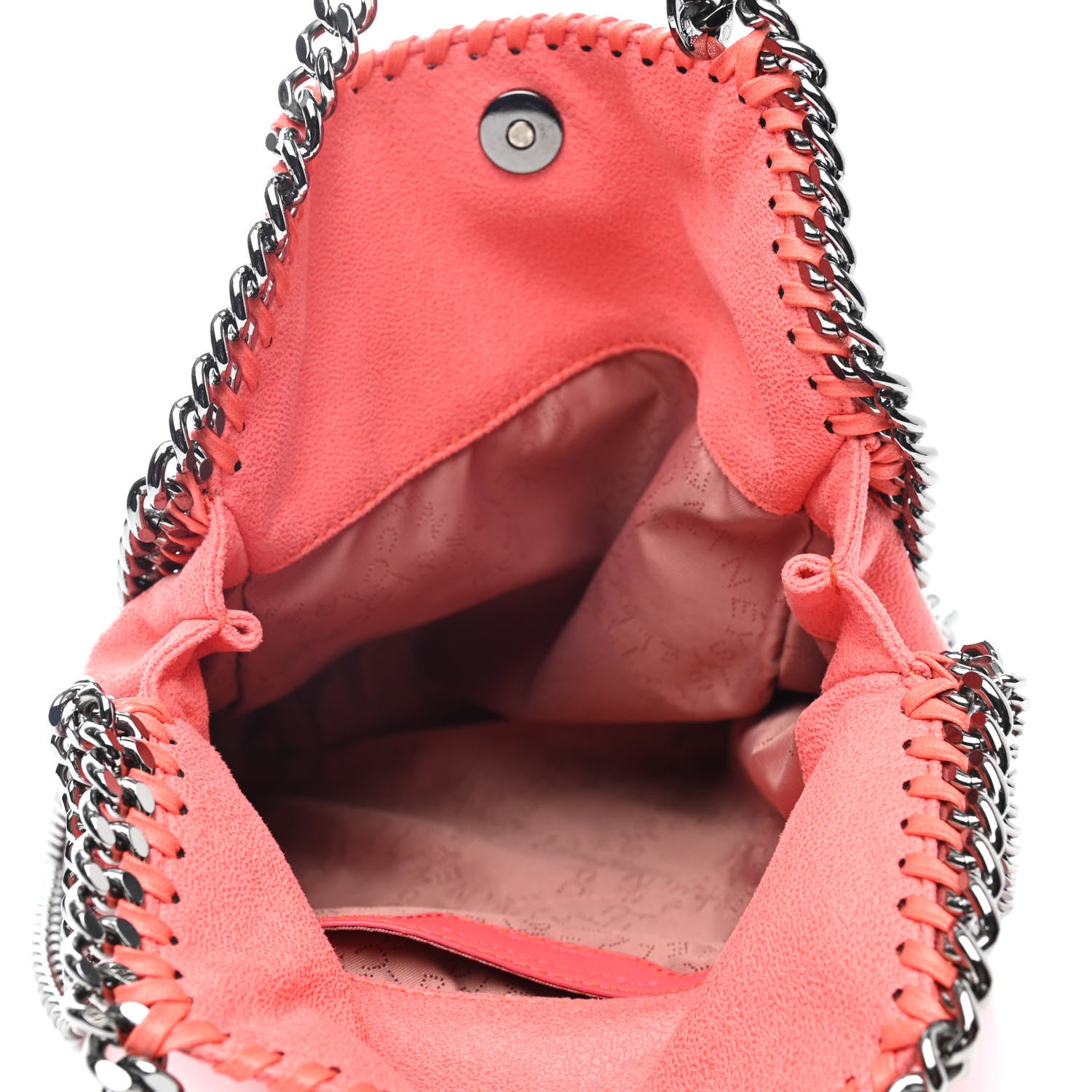 Stella McCartney Shaggy Deer Mini Falabella Fold Over Tote Peony 4 of 4