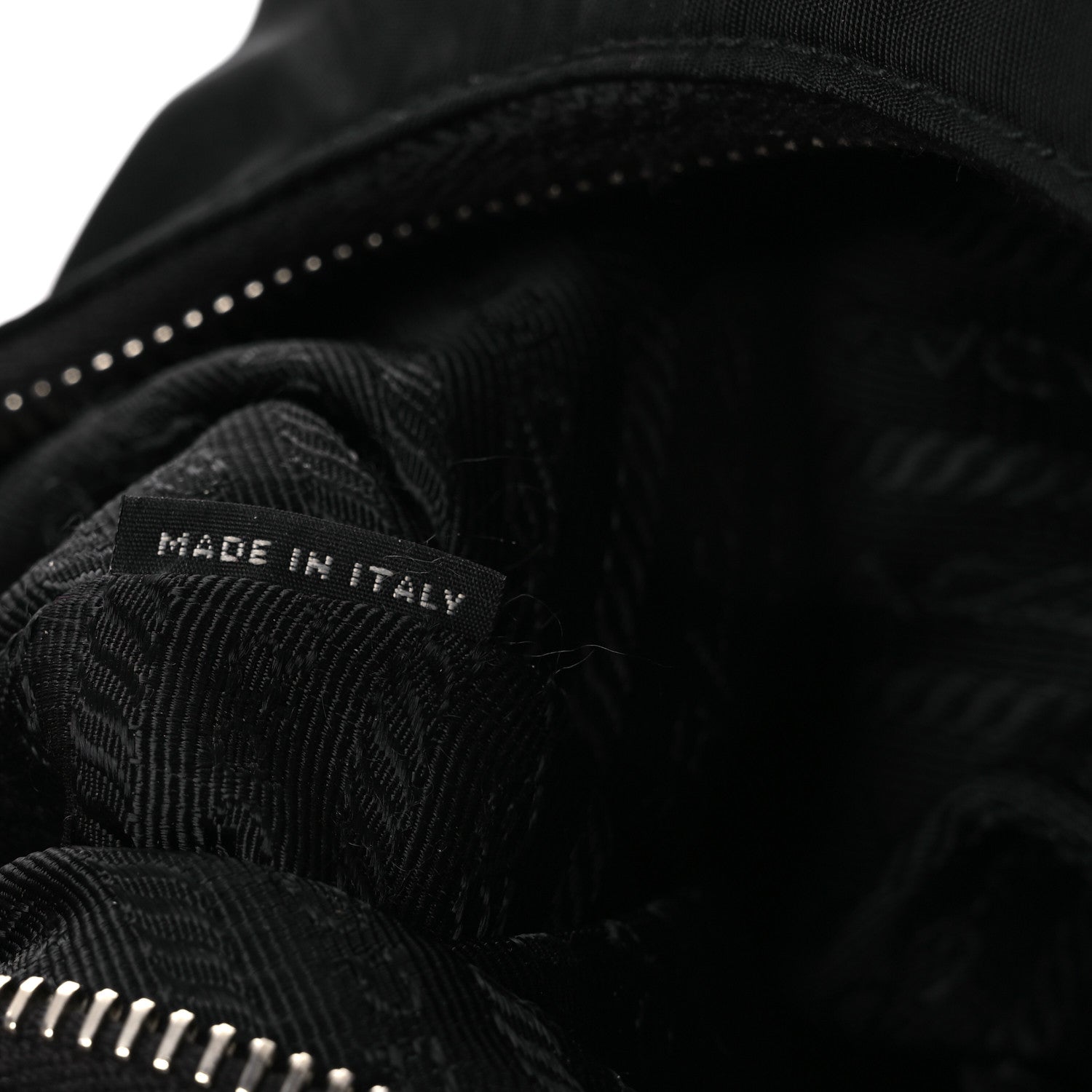 Prada Tessuto Nylon Saffiano Re-Edition 2006 Shoulder Bag Black Black 7 of 14