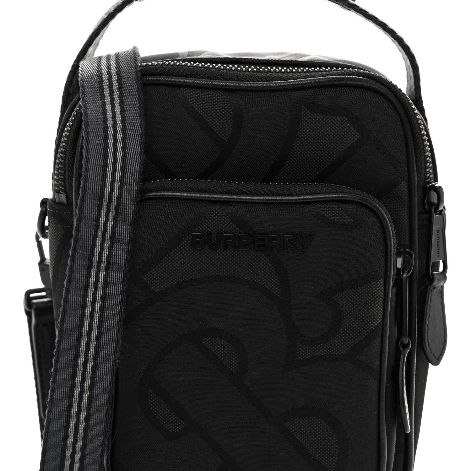 Burberry Jacquard Logo TB Crossbody Bag Black 7 of 9