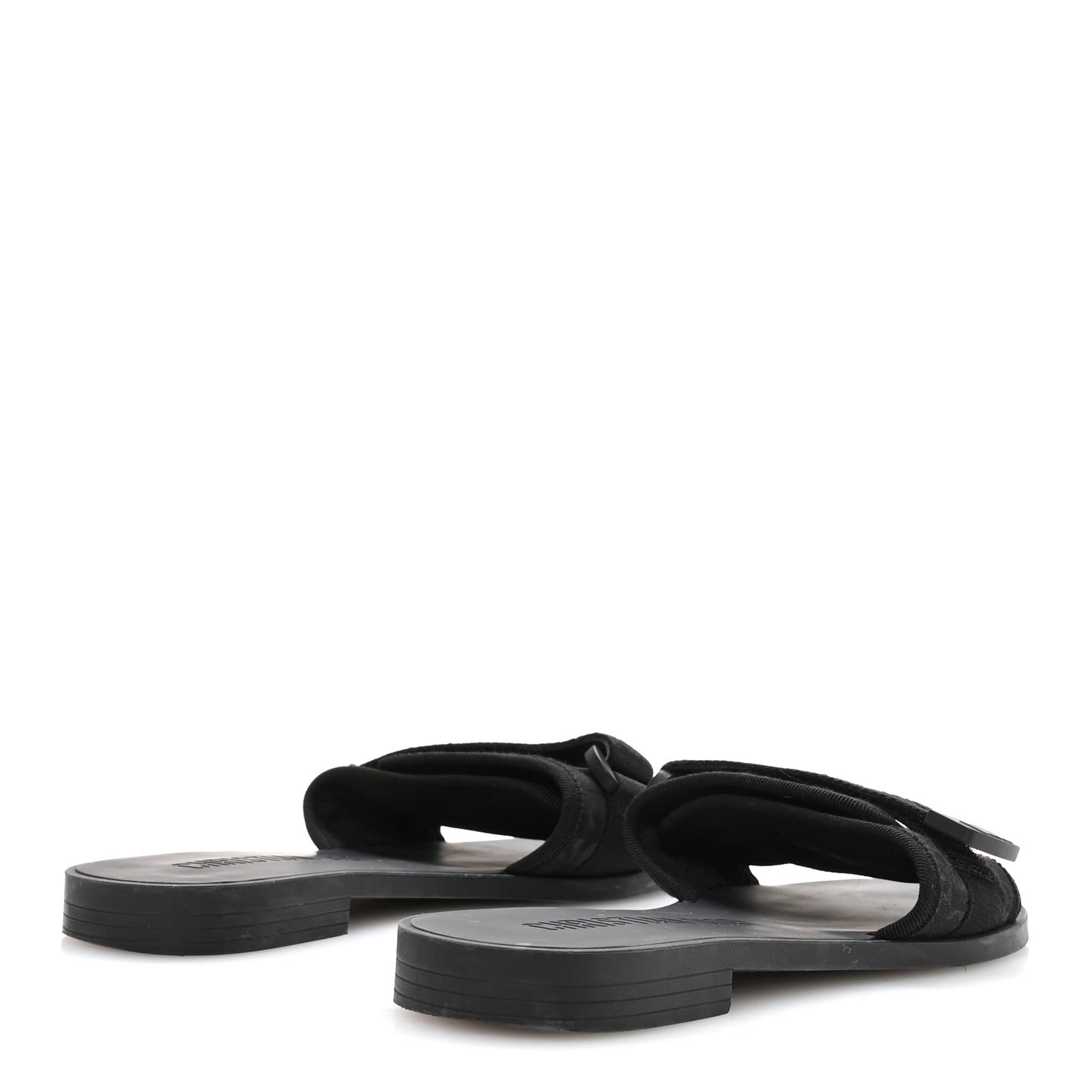 Christian Dior Shiny Technical Fabric Oblique Dio(r)evolution Slide Sandals 39 Black 5 of 8