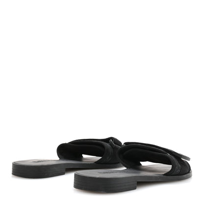 Christian Dior Shiny Technical Fabric Oblique Dio(r)evolution Slide Sandals 39 Black 5 of 8