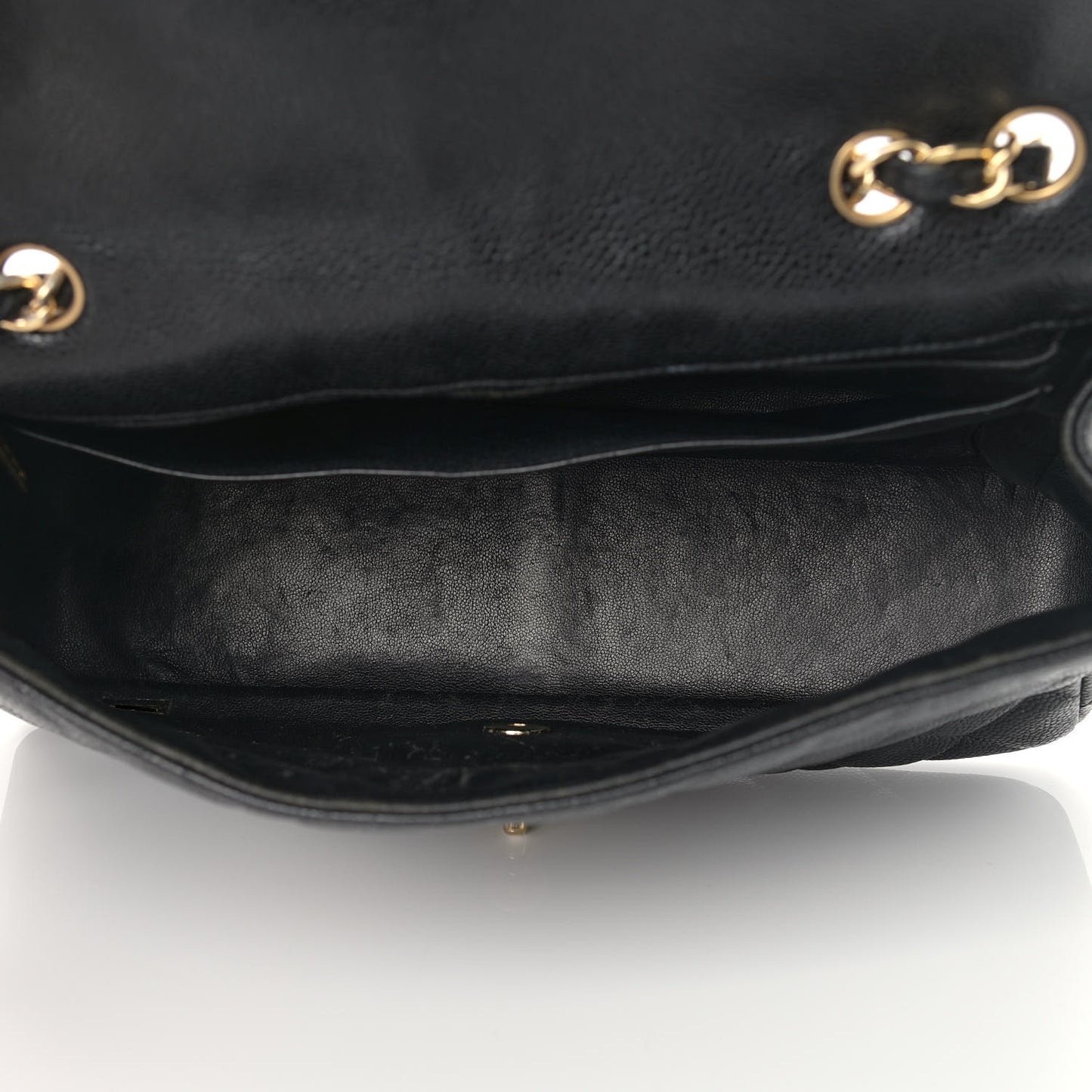 Caviar Quilted Jumbo Single Flap Black