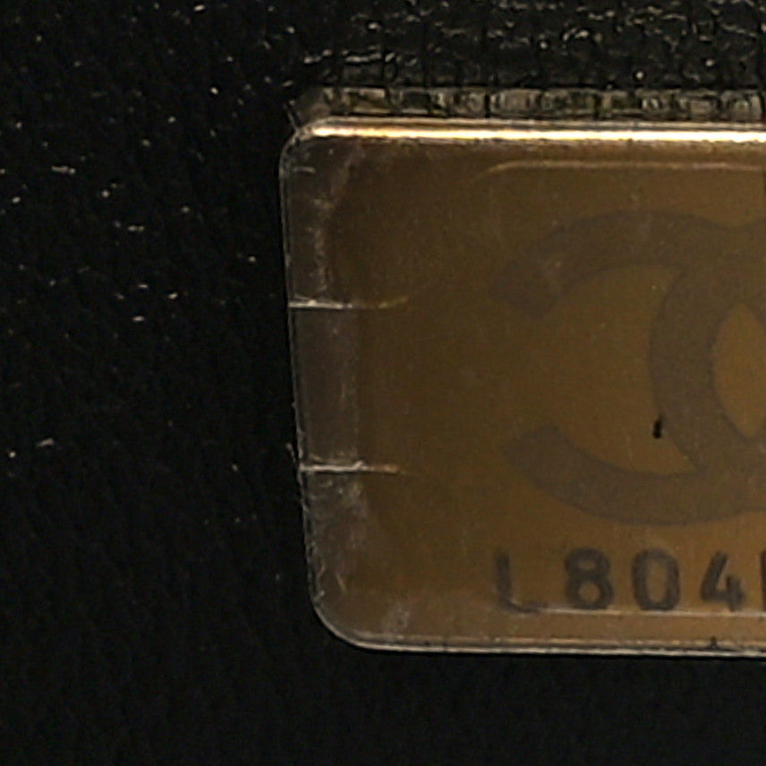 Caviar Quilted Mini Bucket Bag Black