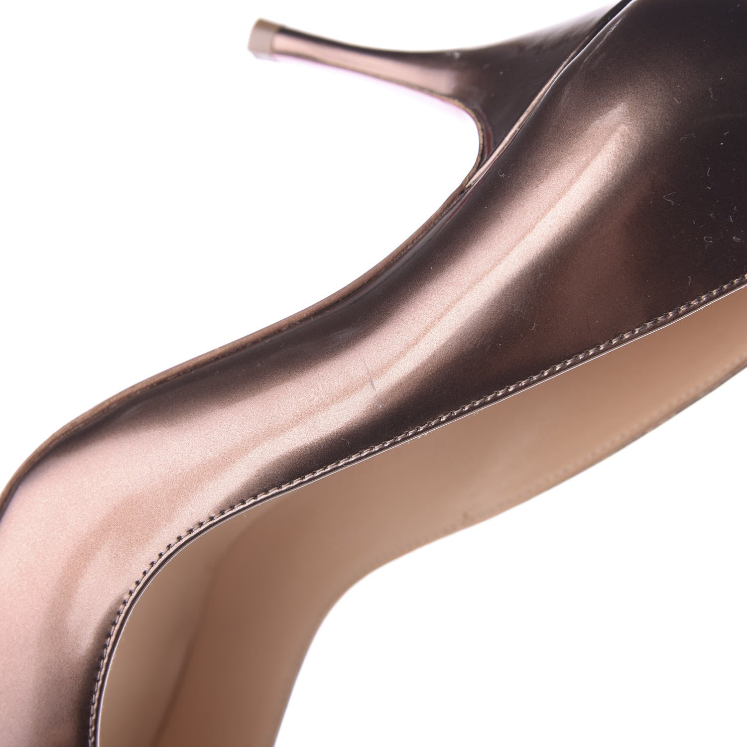 Christian Louboutin Patent Clare 80 Pumps 35 Bronze 11 of 11