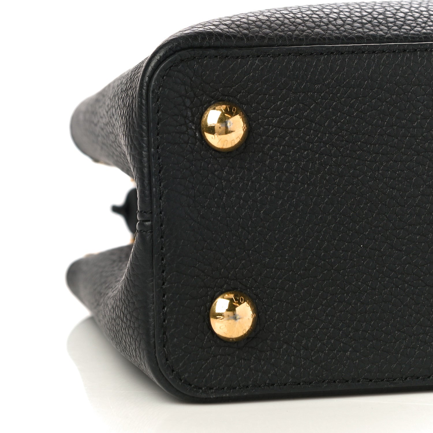 Louis Vuitton Taurillon Embellished Flower Crown Capucines PM Black 8 of 9