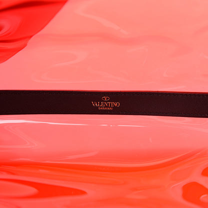 Valentino Garavani Plexy VLTN Small Shopping Bag Red Black 5 of 8