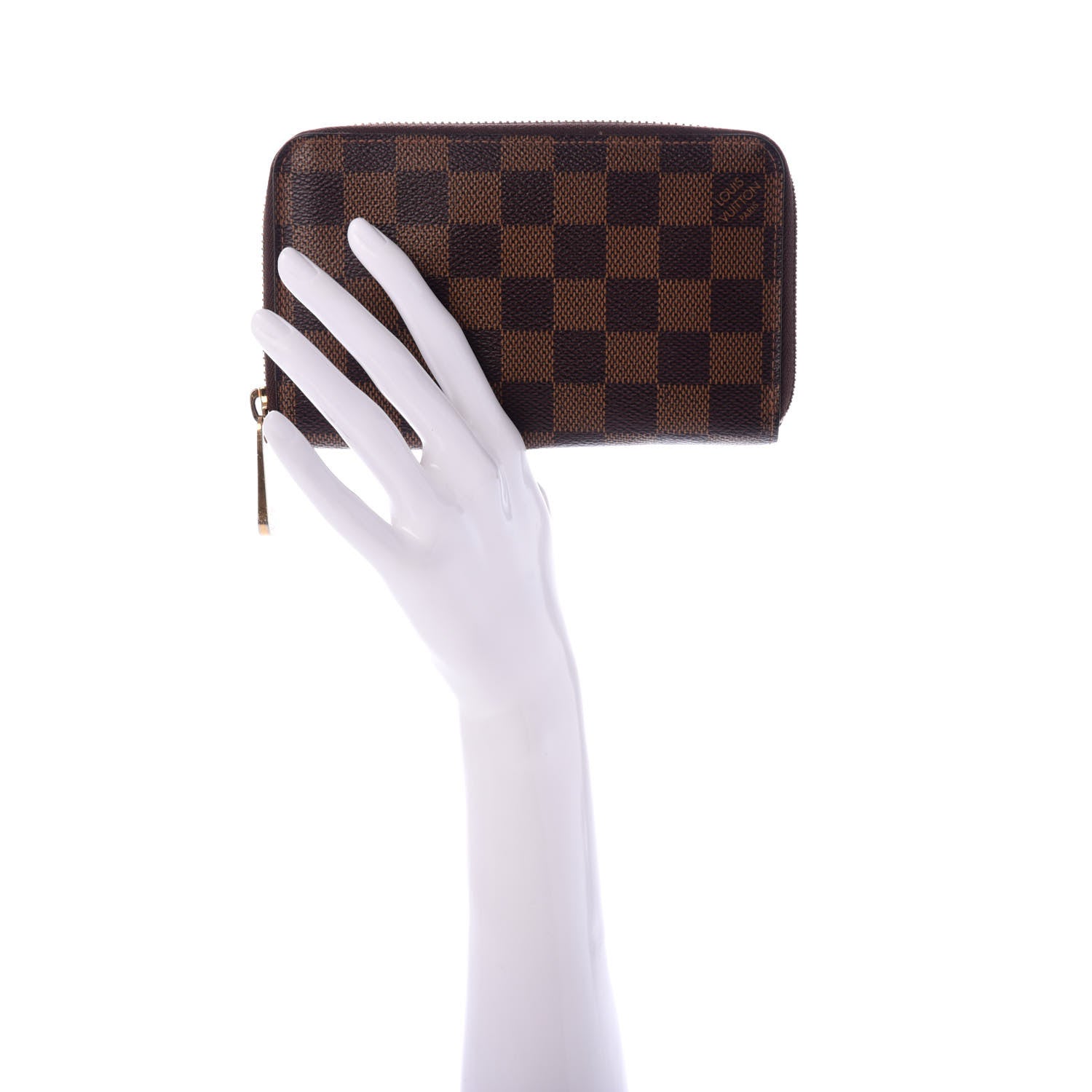 Louis Vuitton Damier Ebene Zippy Compact Wallet 2 of 7