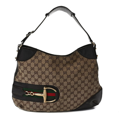 Gucci Monogram Hasler Hobo Dark Brown 1 of 14