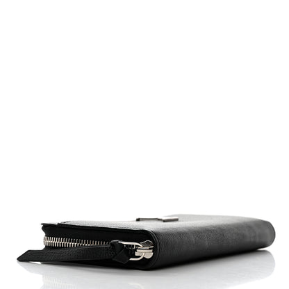 Louis Vuitton Calfskin Zippy Lockme Wallet Black 4 of 8