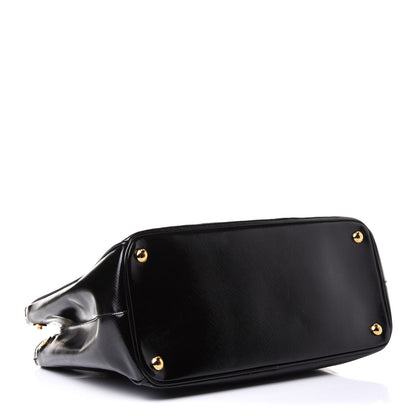 Prada Saffiano Vernice Medium Galleria Double Zip Tote Black 4 of 15