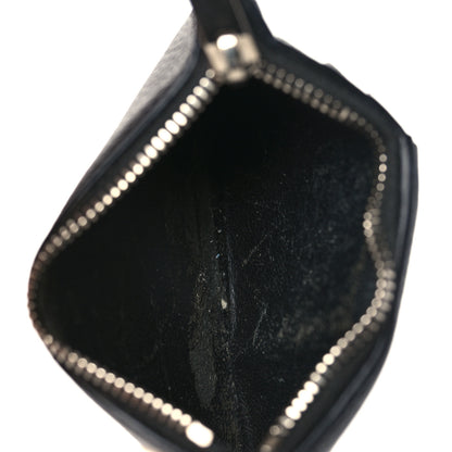 Saint Laurent Grained Calfskin 5 Fragments Zip Pouch Card Holder Black 5 of 7