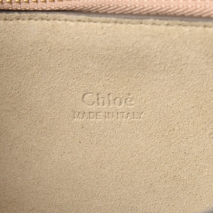 Chloe Suede Calfskin Medium Faye Shoulder Bag Silver Blue 6 of 7