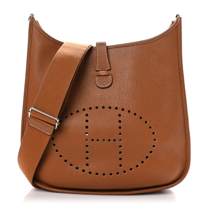 Hermes Taurillon Clemence Evelyne III GM Gold 1 of 10