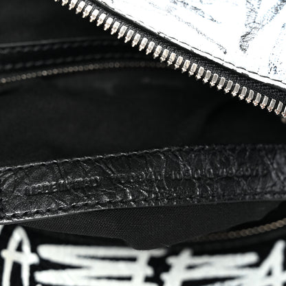 Balenciaga Agneau Arena Graffiti Neo Cagole Handbag XS Black White 8 of 11