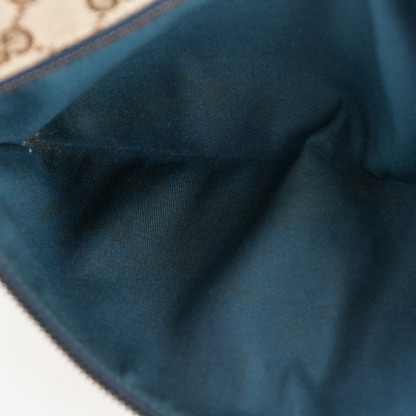 GG Monogram Web Double Pocket Belt Bag Turquoise