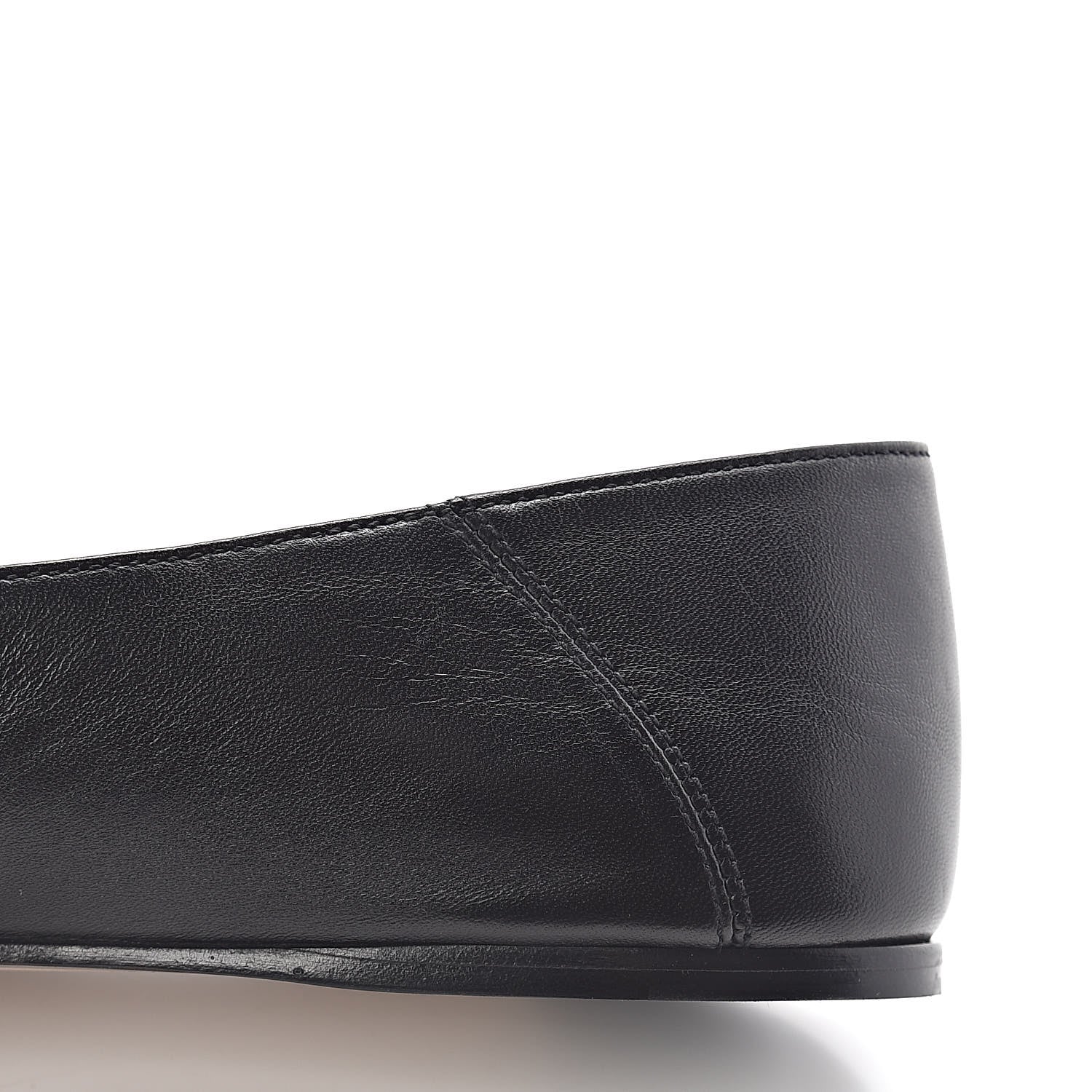 Gucci Calfskin Bow Ballet Flats 38 Black 11 of 12