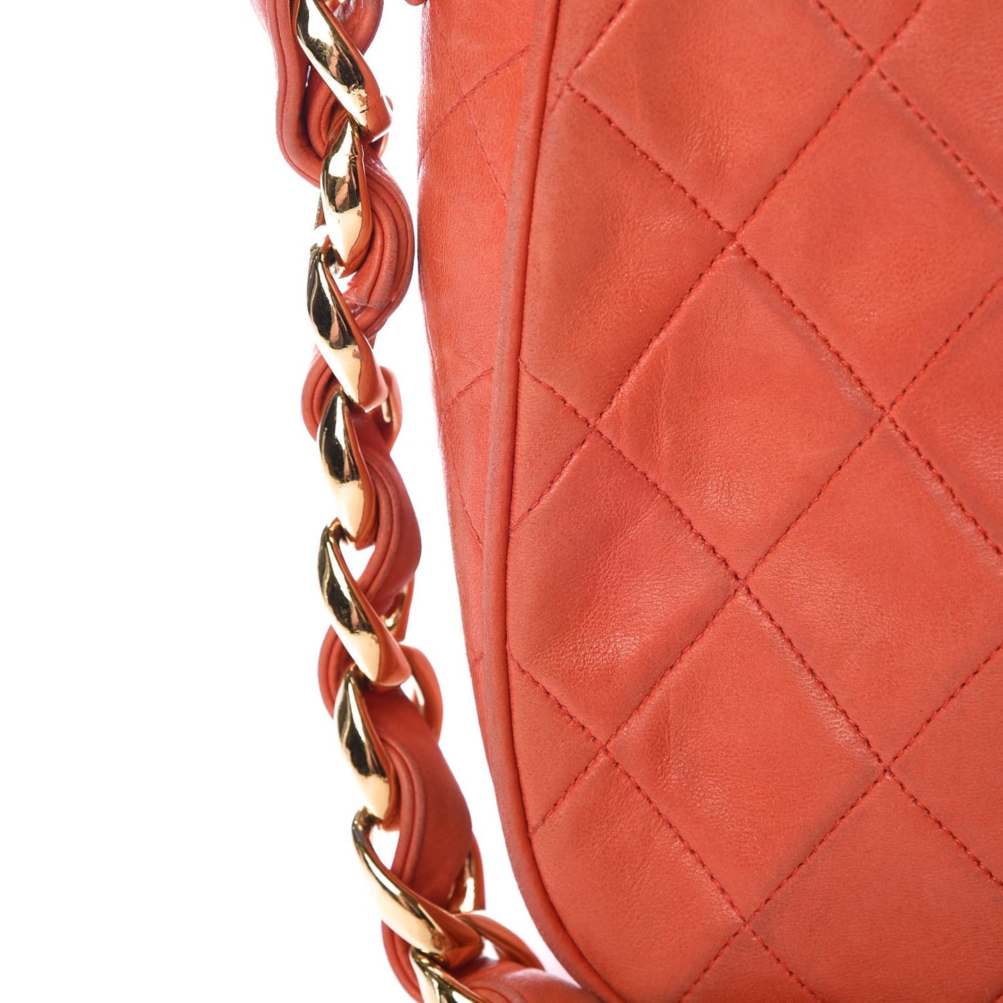 Lambskin Single Flap Red