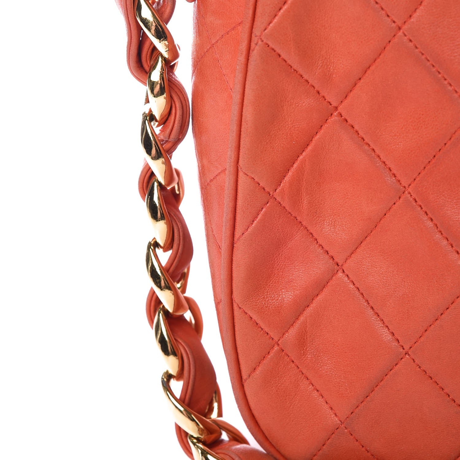 Chanel Lambskin Single Flap Red 18 of 22