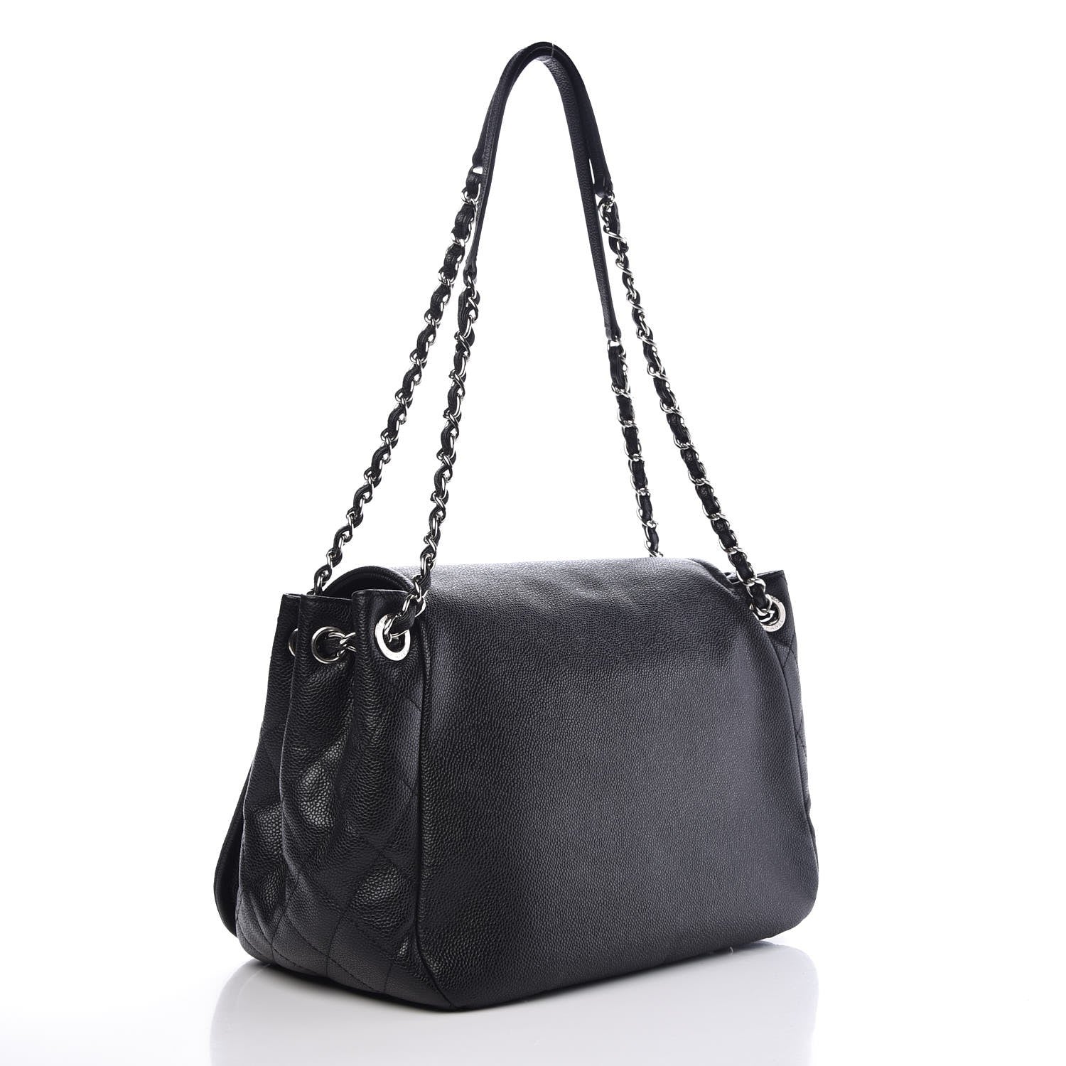Chanel Caviar Timeless CC Accordion Flap Black 3 of 7