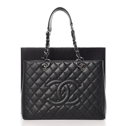 Chanel Caviar Quilted Grand Shopping Tote GST Black 12 of 12