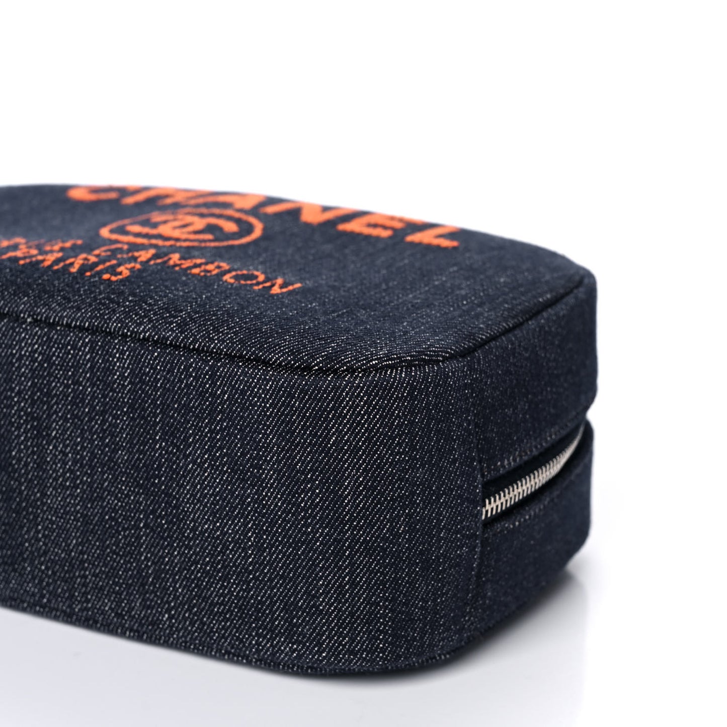 Denim Small Deauville Case Blue Orange