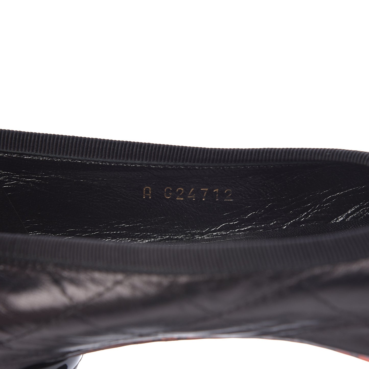 Lambskin Quilted Cambon Ballerina Flats 40.5 Black