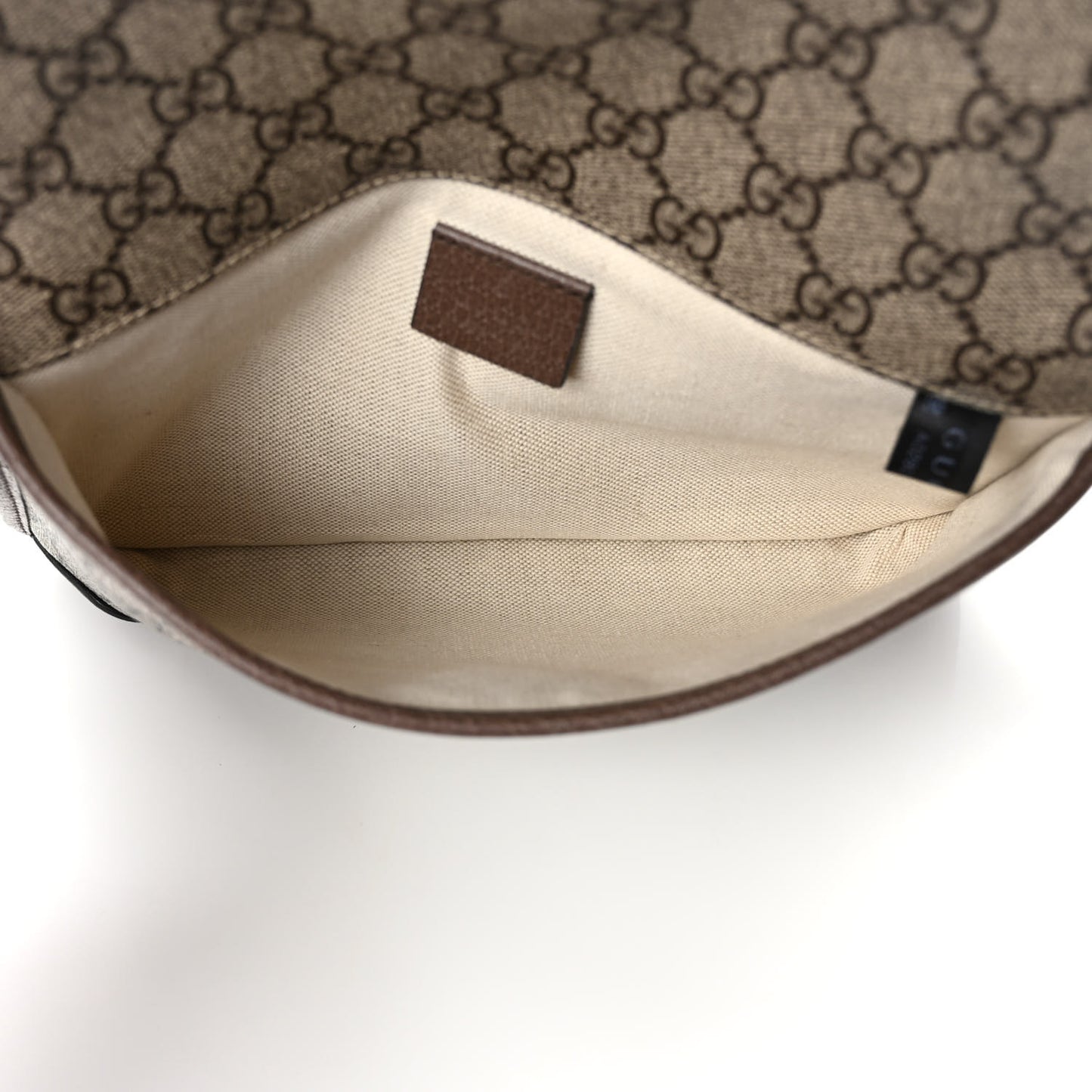 GG Supreme Monogram Neo Vintage Web Belt Bag Brown