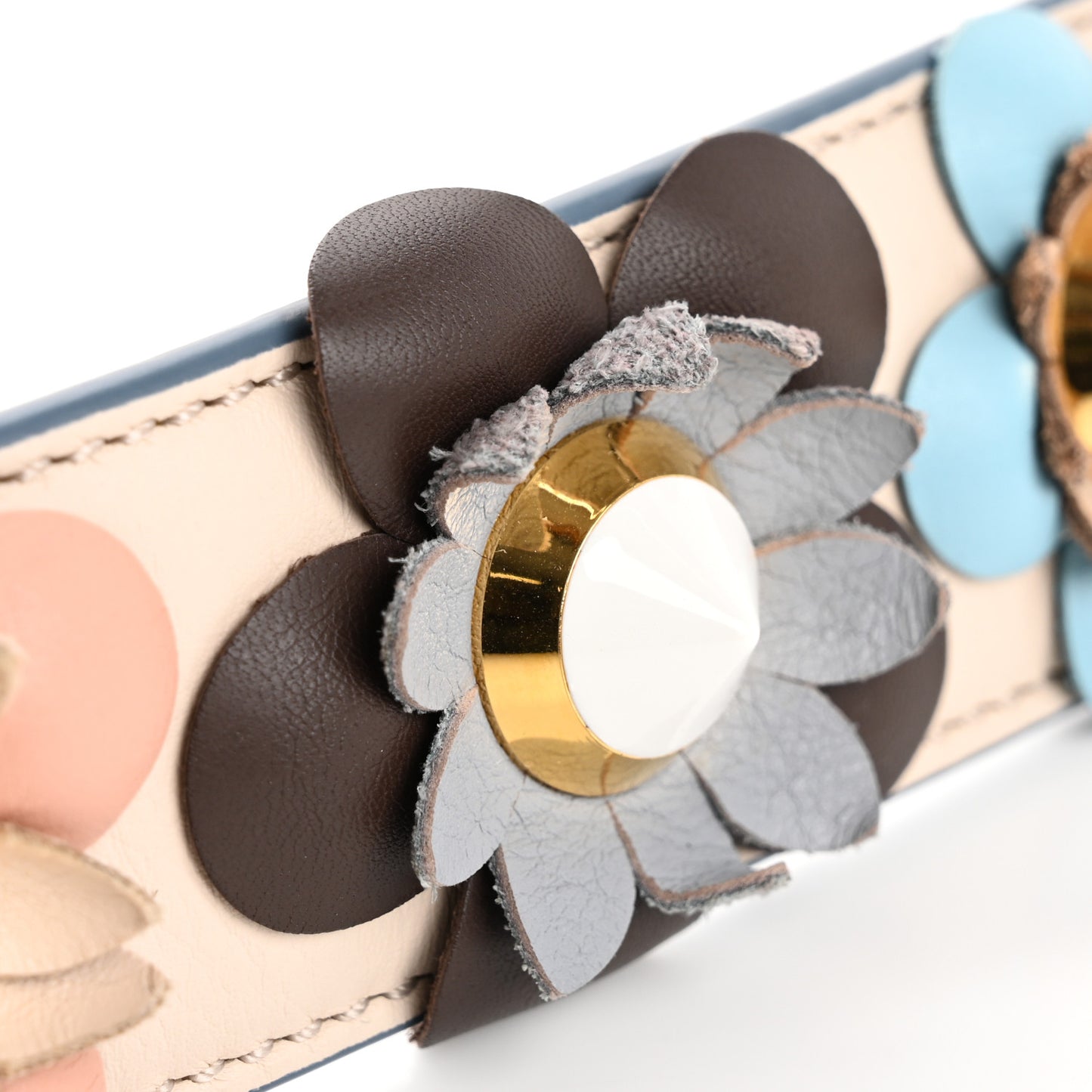 Vitello Dolce Flowerland Studded Strap You Camelia Moresco Multicolor